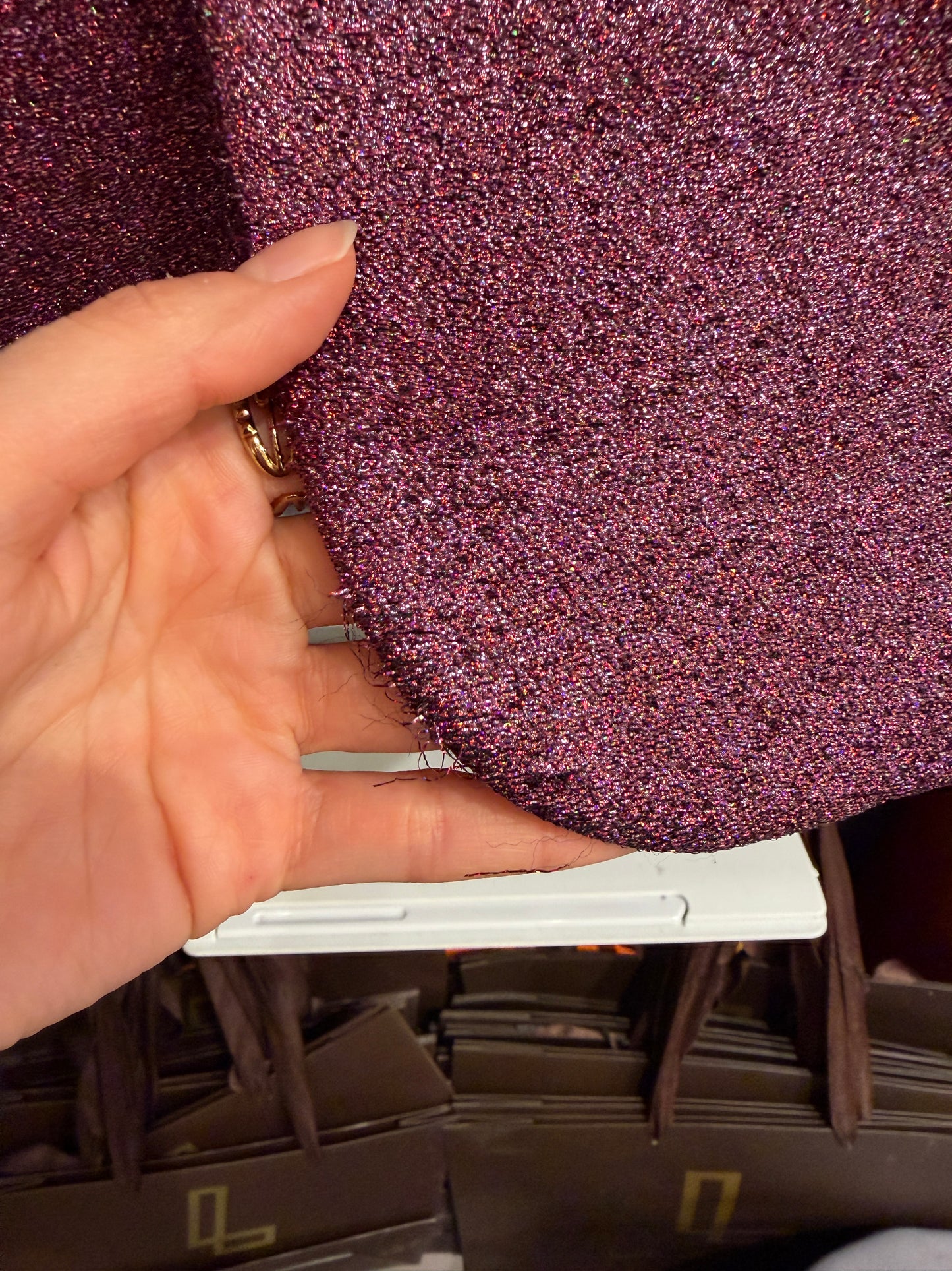 Saint Laurent giacca rosa lurex -  lesleyluxuryvintage