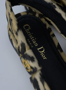 Dior Slingback in tessuto leopardato - N. 39