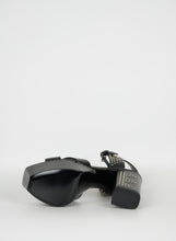 Carica l&#39;immagine nel visualizzatore di Gallery, Saint Laurent Sandali Platform neri con borchie - N. 40

