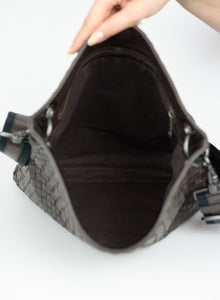 Bottega Veneta Shoulder bag in dark brown leather