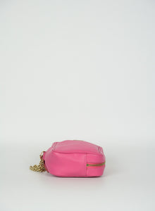 Fendi Mini pochette in pelle ciclamino