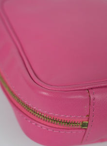 Fendi Mini pochette in pelle ciclamino