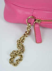 Fendi Mini pochette in pelle ciclamino