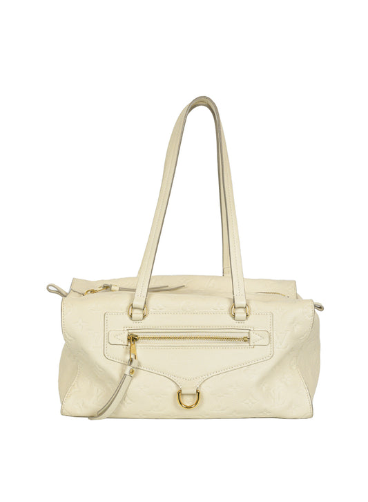 Louis Vuitton Lumineuse satchel in white leather