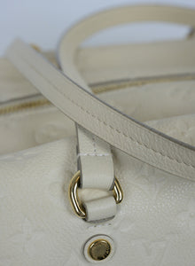 Louis Vuitton Bauletto Lumineuse in pelle bianca