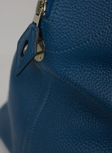 Hermes Borsa Bolide 45 in pelle blu petrolio