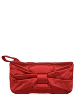 Load image into Gallery viewer, Valentino Pochette in raso rosso con fiocco
