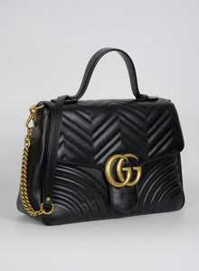 Gucci Marmont bag in black leather