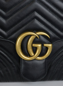 Gucci Borsa Marmont in pelle nera
