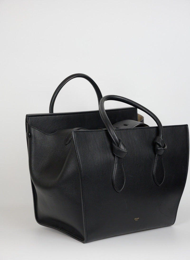 Celine Borsa Tie in pelle nera