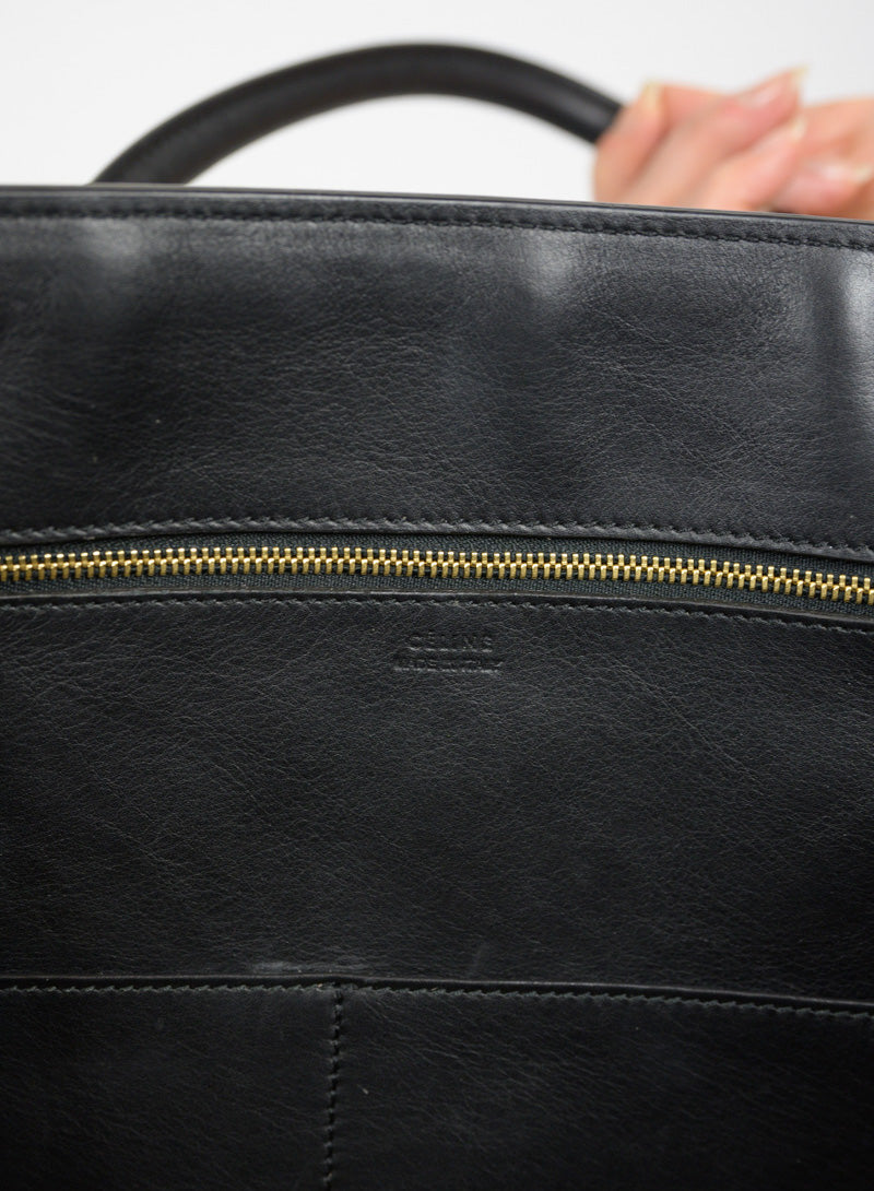 Celine Borsa Tie in pelle nera