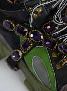 Gucci Sneakers Flashtreck verdi e viola - N. 39