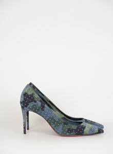 Louboutin Décolléte Camouflage con borchiette - N. 38
