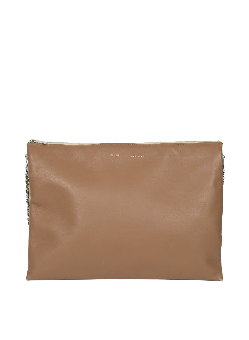 Celine Trio shoulder bag in pink leather