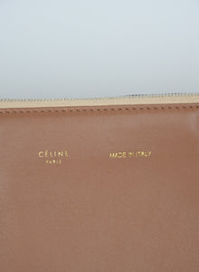 Celine Trio shoulder bag in pink leather
