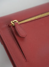 Load image into Gallery viewer, Prada Red Saffiano leather clutch bag
