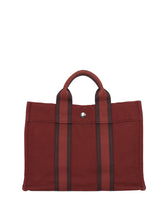 Load image into Gallery viewer, Hermès Borsa Bora Bora piccola in tessuto rosso
