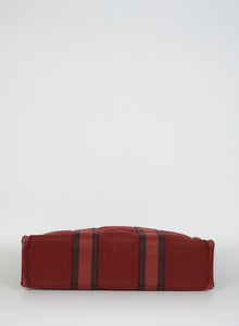Hermès Borsa Bora Bora piccola in tessuto rosso