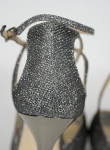 Jimmy Choo sandali argento con glitter - N. 40