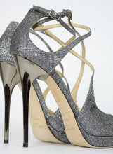 Load image into Gallery viewer, Jimmy Choo sandali argento con glitter - N. 40
