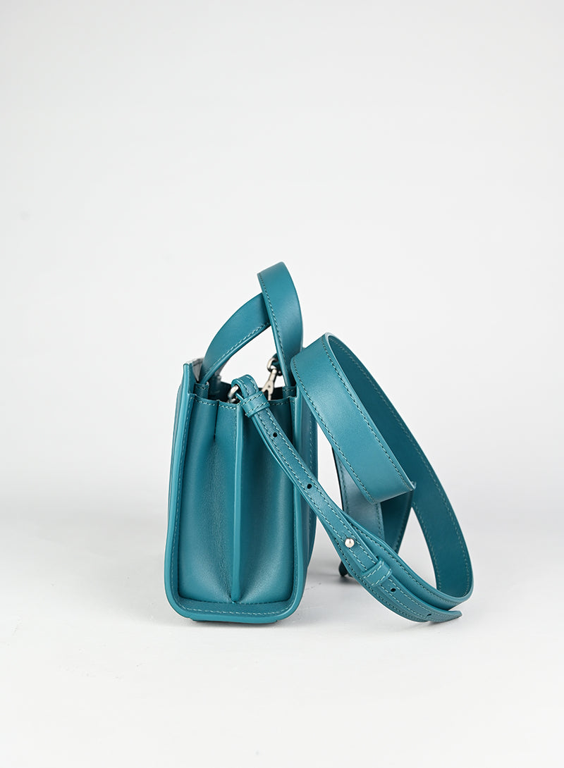 Max Mara by Renzo Piano Borsa in pelle petrolio