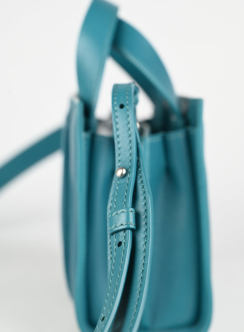 Max Mara by Renzo Piano Borsa in pelle petrolio