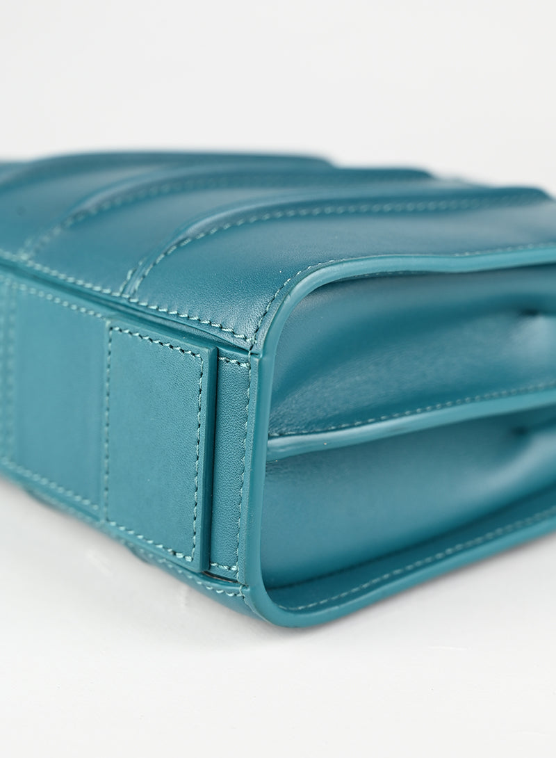 Max Mara by Renzo Piano Borsa in pelle petrolio