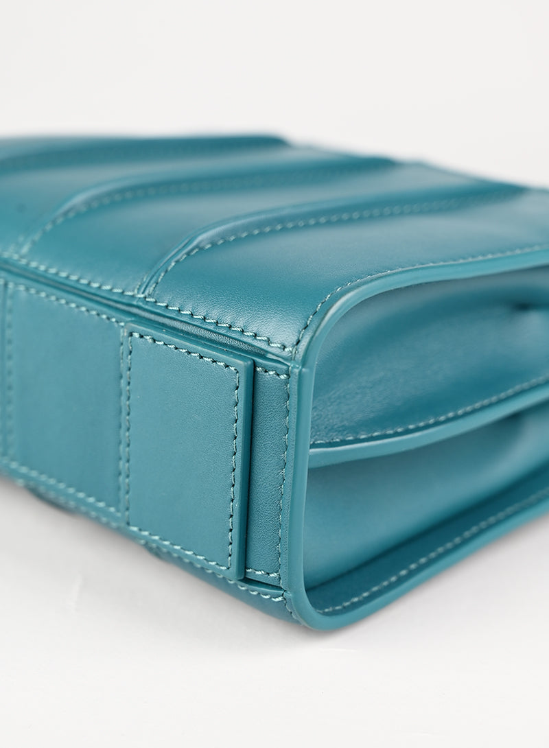 Max Mara by Renzo Piano Borsa in pelle petrolio