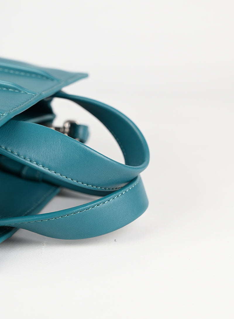 Max Mara by Renzo Piano Borsa in pelle petrolio