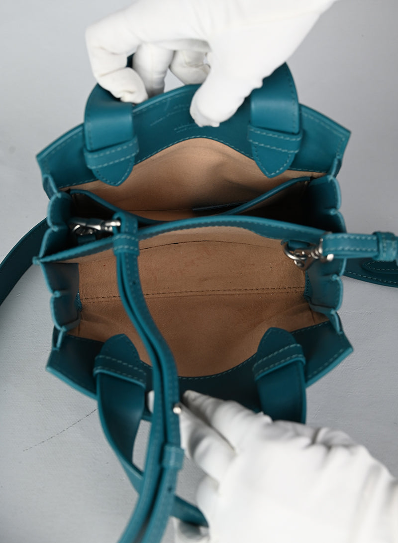 Max Mara by Renzo Piano Borsa in pelle petrolio