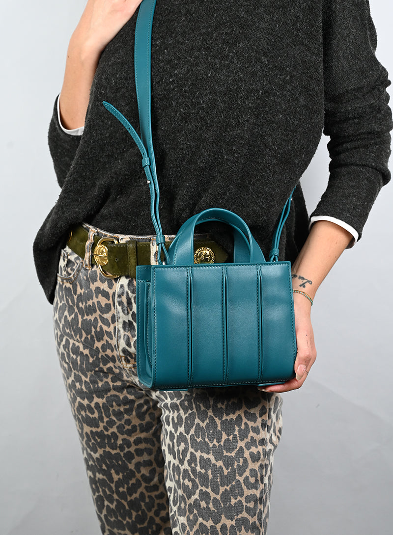 Max Mara by Renzo Piano Borsa in pelle petrolio