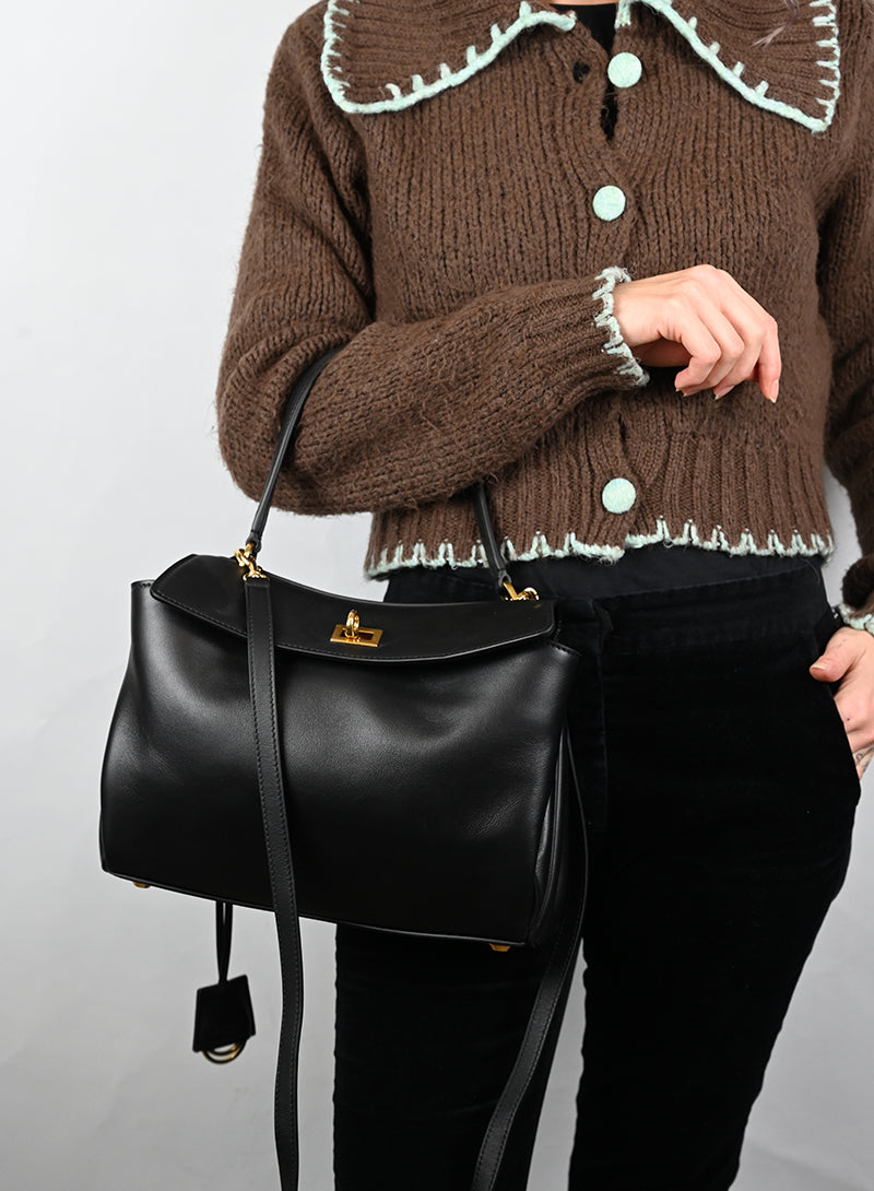 Balenciaga Borsa Tote Rodeo in pelle nera