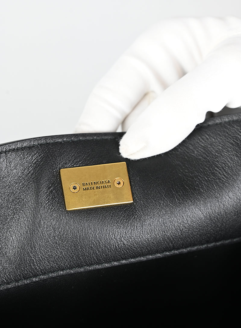 Balenciaga Borsa Tote Rodeo in pelle nera
