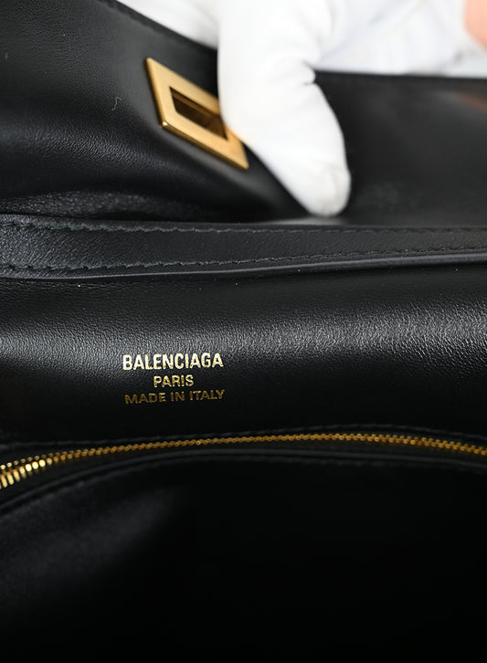 Balenciaga Borsa Tote Rodeo in pelle nera