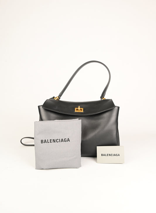 Balenciaga Borsa Tote Rodeo in pelle nera