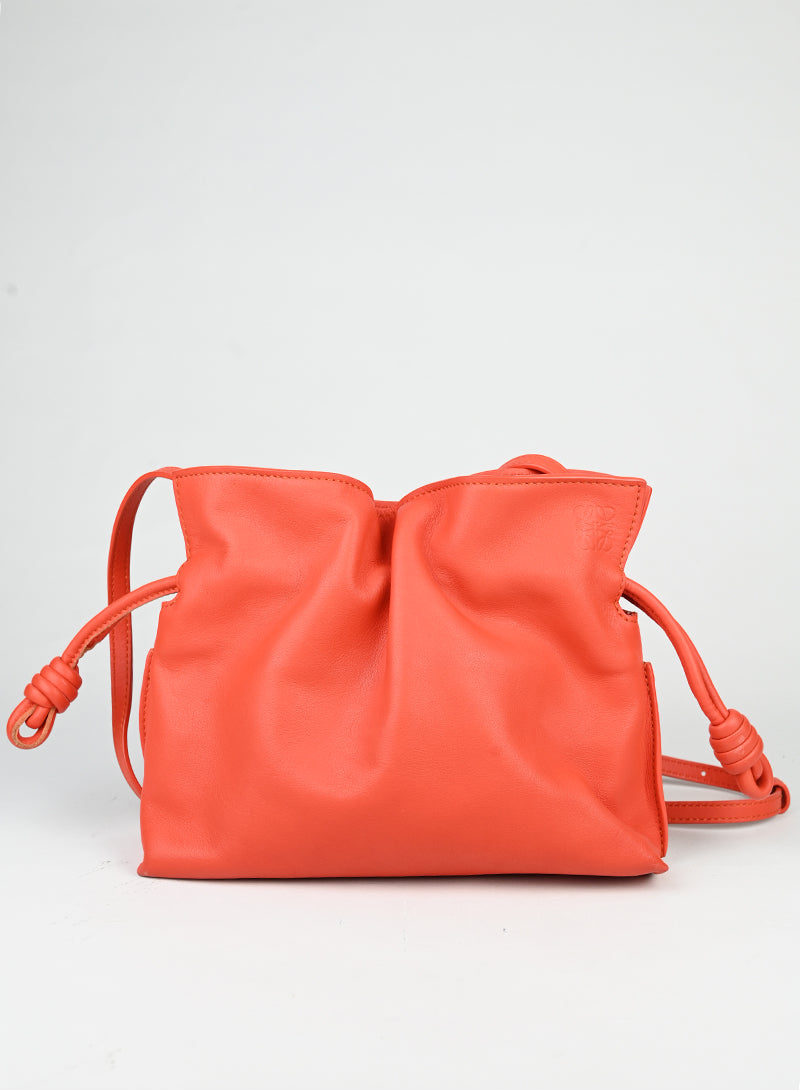 Loewe Borsa Flamenco in pelle corallo -  lesleyluxuryvintage