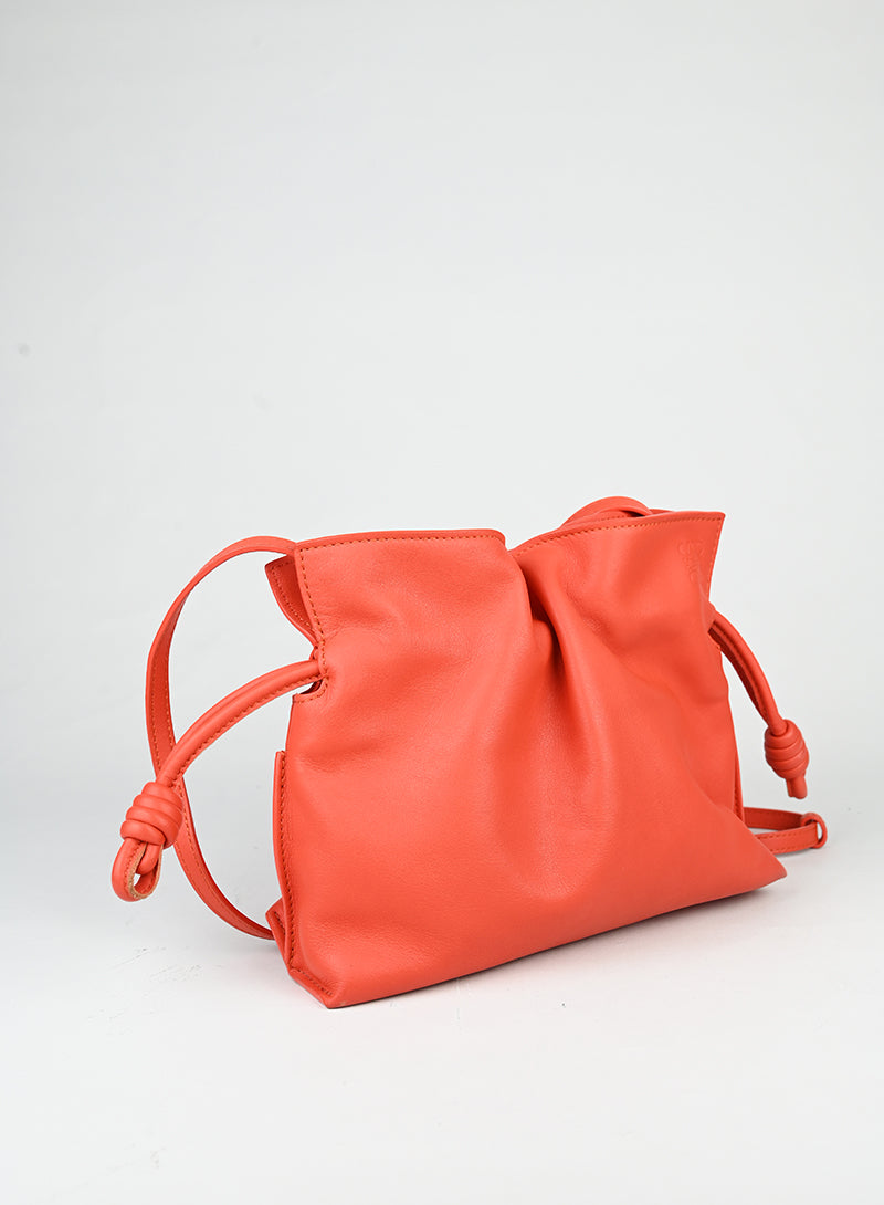 Loewe Borsa Flamenco in pelle corallo -  lesleyluxuryvintage