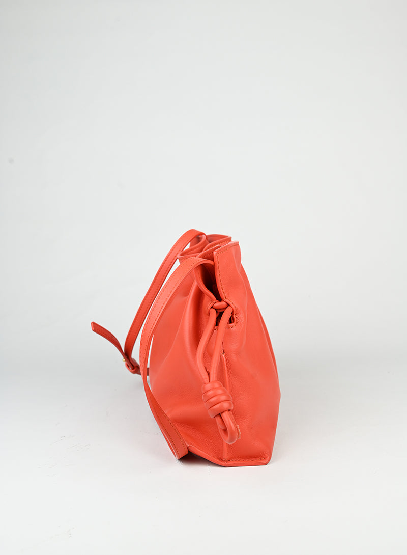 Loewe Borsa Flamenco in pelle corallo -  lesleyluxuryvintage