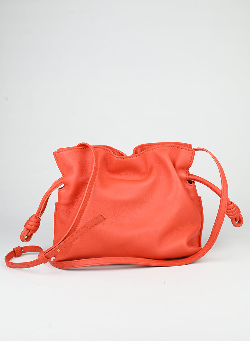 Loewe Borsa Flamenco in pelle corallo -  lesleyluxuryvintage