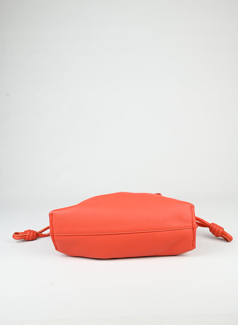 Loewe Borsa Flamenco in pelle corallo -  lesleyluxuryvintage