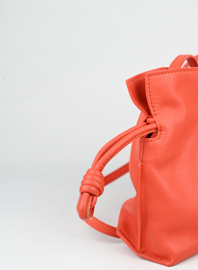 Loewe Borsa Flamenco in pelle corallo -  lesleyluxuryvintage