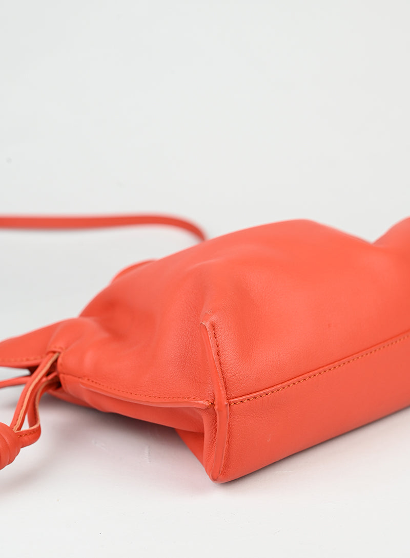 Loewe Borsa Flamenco in pelle corallo -  lesleyluxuryvintage