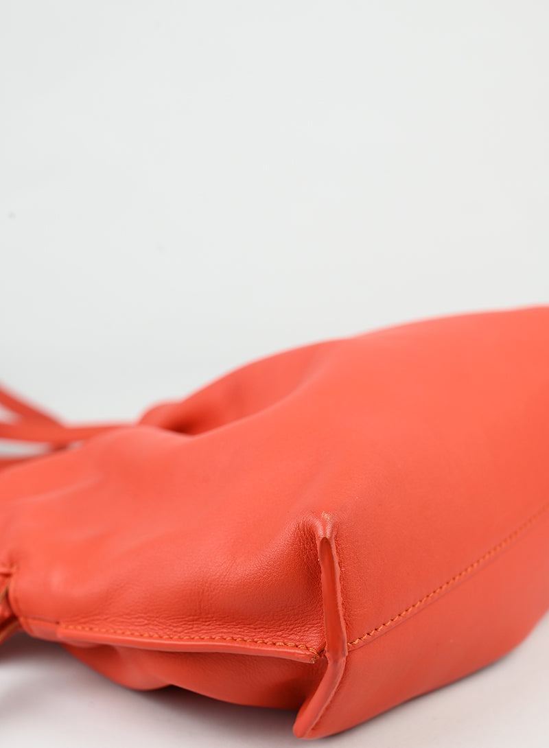 Loewe Borsa Flamenco in pelle corallo -  lesleyluxuryvintage