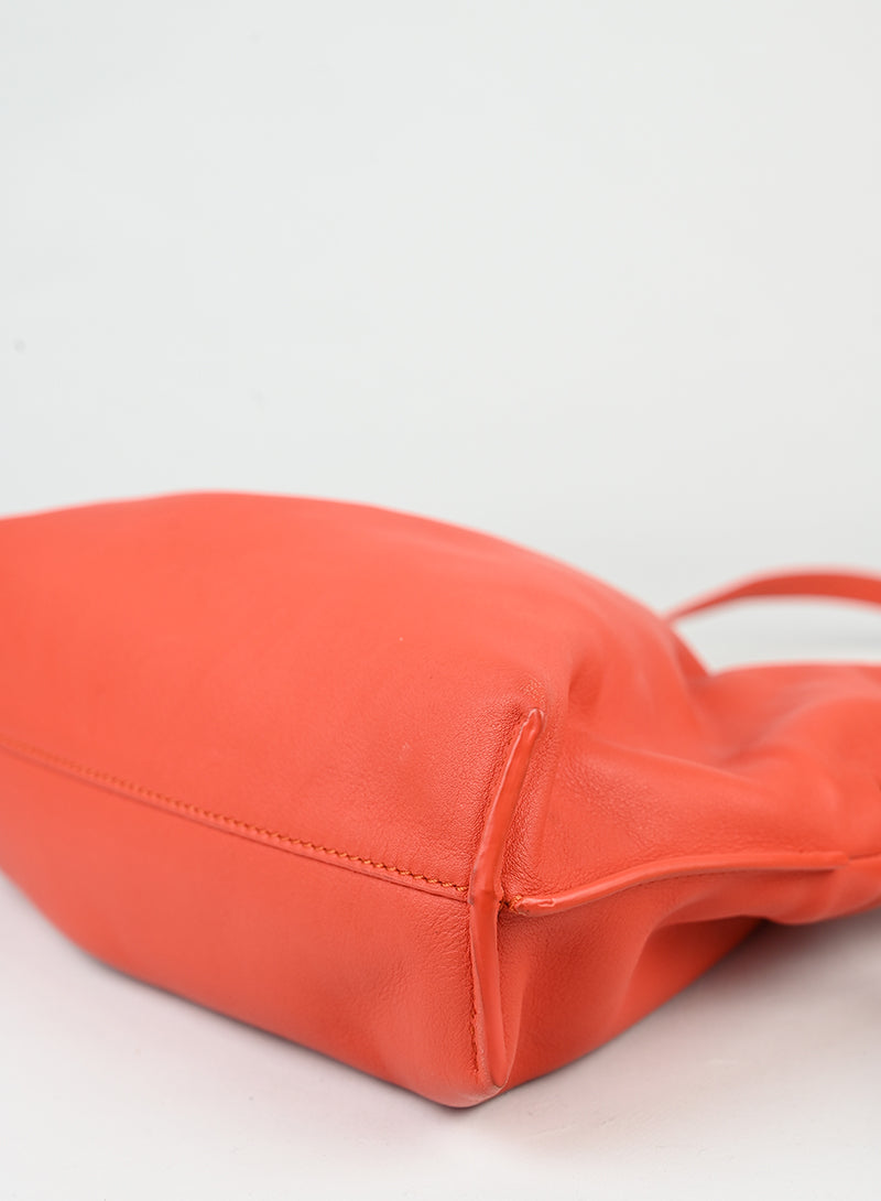 Loewe Borsa Flamenco in pelle corallo -  lesleyluxuryvintage