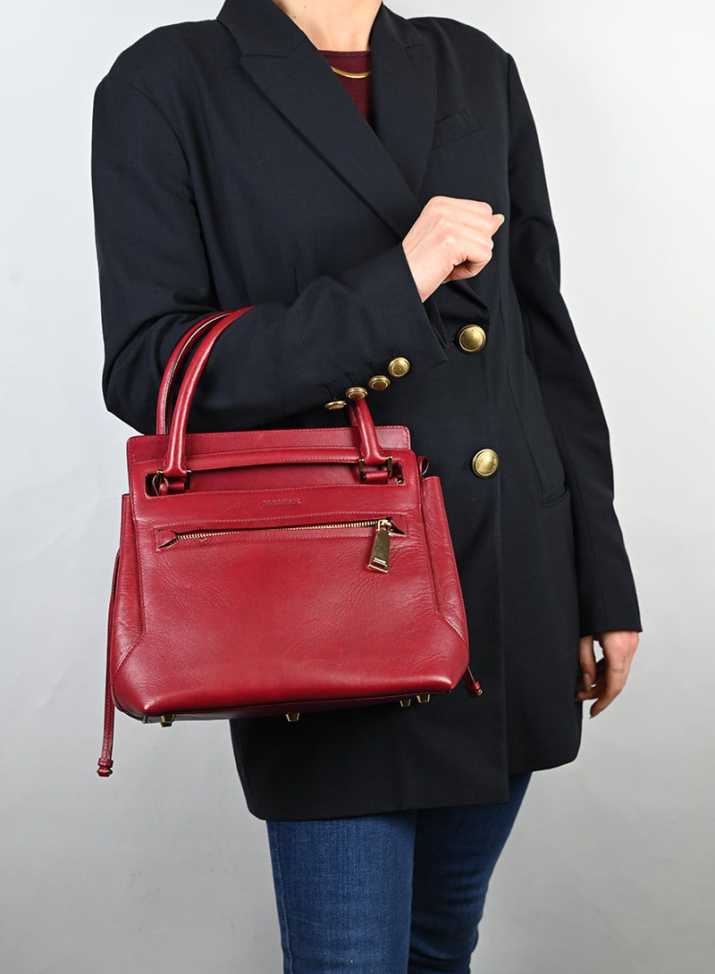 Jil Sander Borsa in pelle rossa -  lesleyluxuryvintage