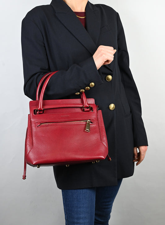 Jil Sander Borsa in pelle rossa -  lesleyluxuryvintage