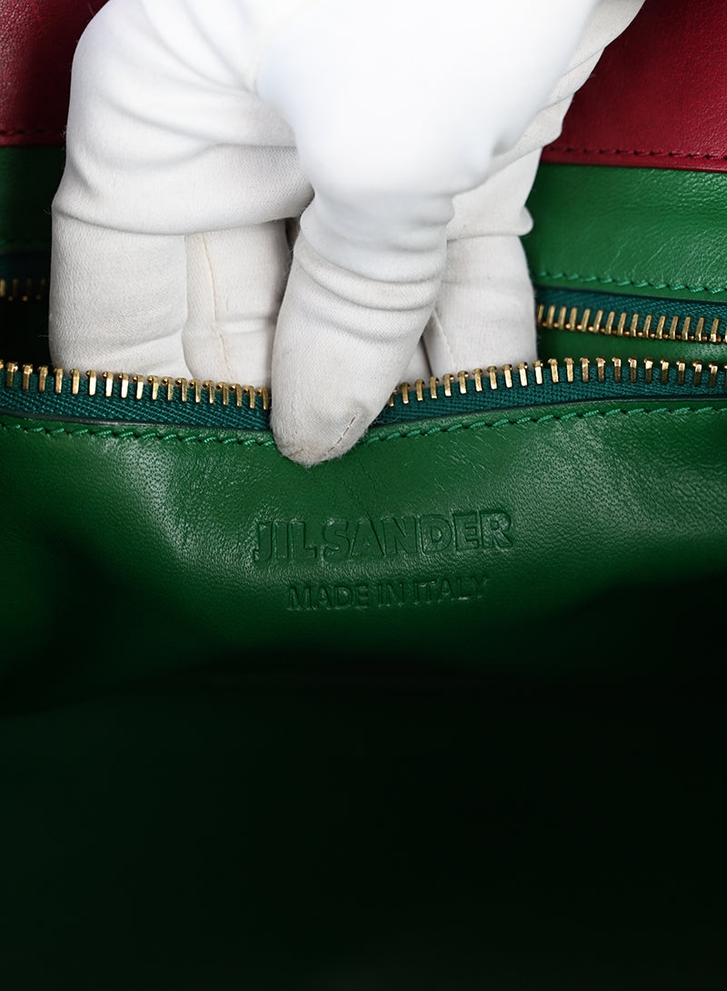 Jil Sander Borsa in pelle rossa -  lesleyluxuryvintage