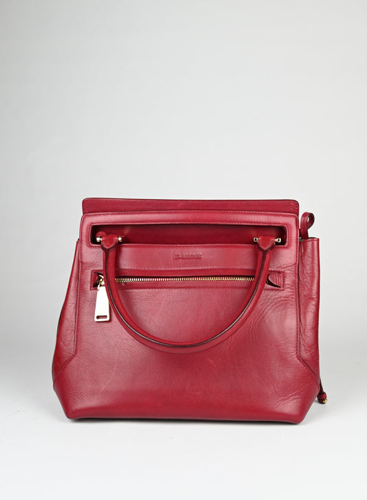 Jil Sander Borsa in pelle rossa