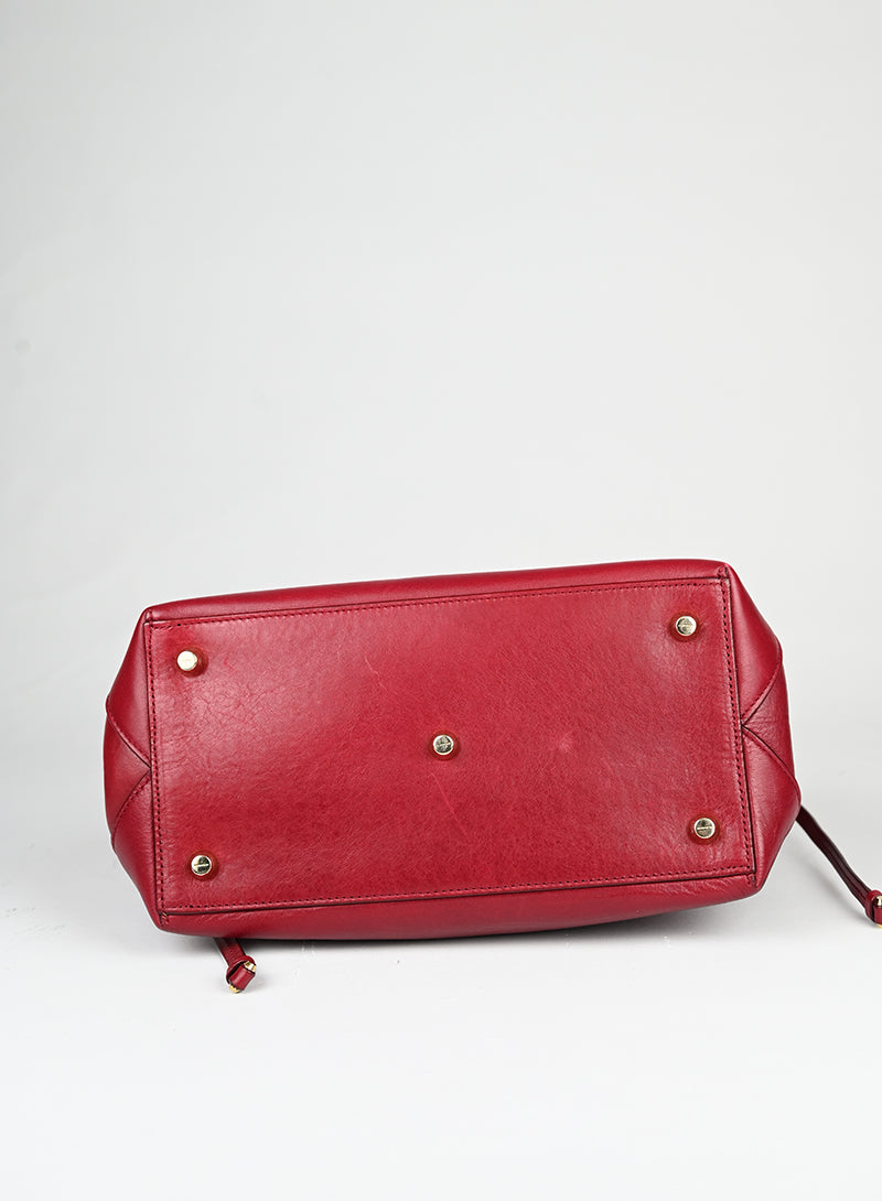 Jil Sander Borsa in pelle rossa -  lesleyluxuryvintage