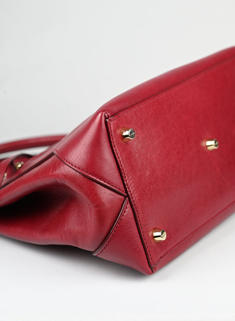 Jil Sander Borsa in pelle rossa -  lesleyluxuryvintage
